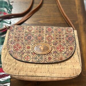 Portugal Natural Cork Crossbody Purse